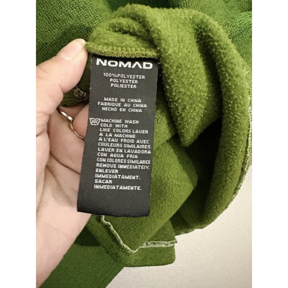 NOMAD OUTDOOR Mens Green 1/4 Zip Fleece Hunting Pullover Water Resistant XXL 2XL